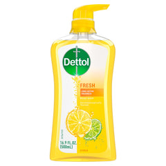 Dettol gel ducha fresco yuzu, botella de 500 ml para uso diario