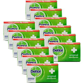 Dettol jabon barra original 110 g para limpieza diaria de manos y cuerpo.