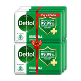 Dettol Original bar soap 100g pack6 front view for everyday cleansing