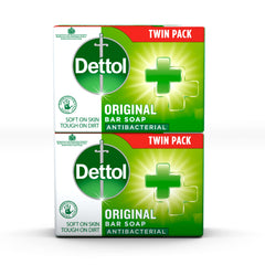 Dettol Original Soap twin pack front view for everyday protection