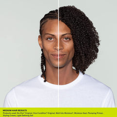 Hair rinsing clean with No-Poo Original, no buildup left behind.