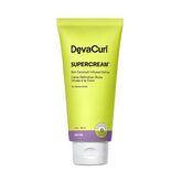 DevaCurl SuperCream en botella de 3 oz para definición y control del frizz.