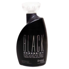 Devoted Creations Black Obsession bottle pour displaying instant color for a deep bronze glow.