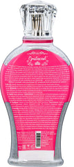 Devoted Creations Opalescent Tanning Lotion bottle back, holographic micro-spheres