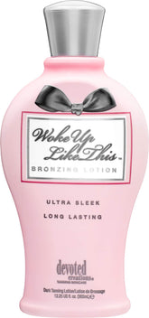 Devoted Creations WOKE UP LIKE THIS bottle pour for a fast, even bronze glow.