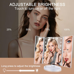 Deweisn 3x/2x/1x magnification aids precise grooming and eyeliner