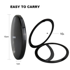 Deweisn pocket travel mirror compact fits purse for quick touchups.