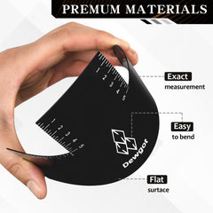Dewgot color spray edge tool demonstrates color-guided edge lining for neat finishes.