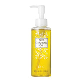 DHC Deep Cleansing Oil Medium bottle pour for makeup removal