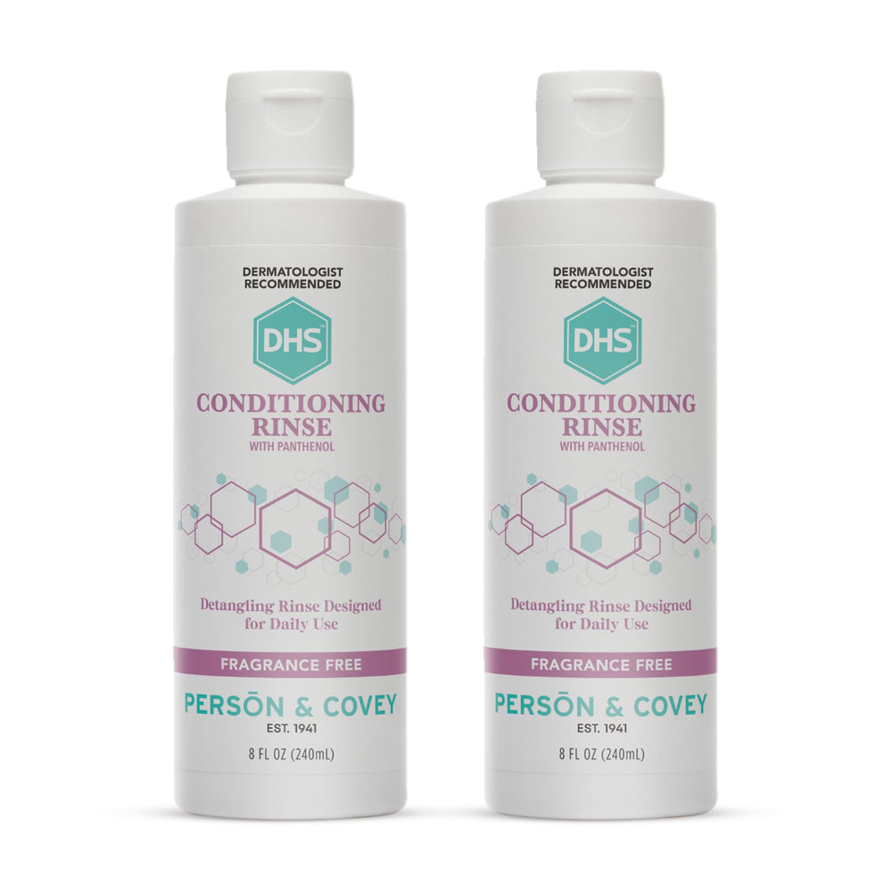 Acondicionador DHS en botellas 2x8onzas para cabello suave.