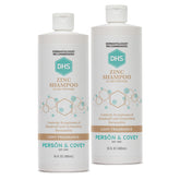DHS Zinc Shampoo bottle front shows detangling-ready daily-use formula