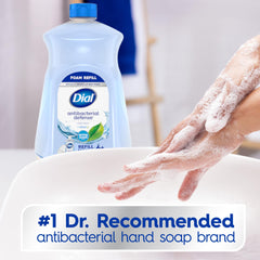 Dial aloe vera aporta hidratación durante el lavado de manos.