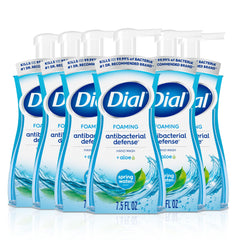 Dial defensa antibacteriana espuma para manos, limpieza suave y efectiva.