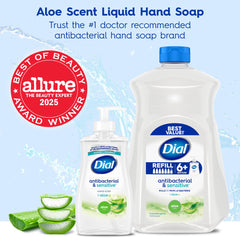 Dial espuma cremosa jabon liquido manos aloe te blanco