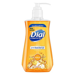 Dial jabón líquido antimicrobiano en botella con pomo para lavado de manos