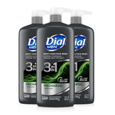 Dial Men 3-en-1: botella frontal para una limpieza rápida y práctica diaria.