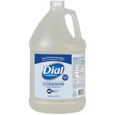 Dial Sensitive Skin antibacterial hand soap bottle closeup highlighting gentle cleansing for sensitive hands.