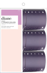 Diane 3-inch magnetic hair rollers set in purple for voluminous curls
