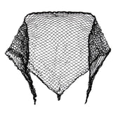 Diane extra large cotton triangle hair net for secure salon curl setting