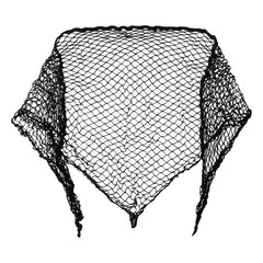 Diane extra large cotton triangle hair net for secure salon curl setting