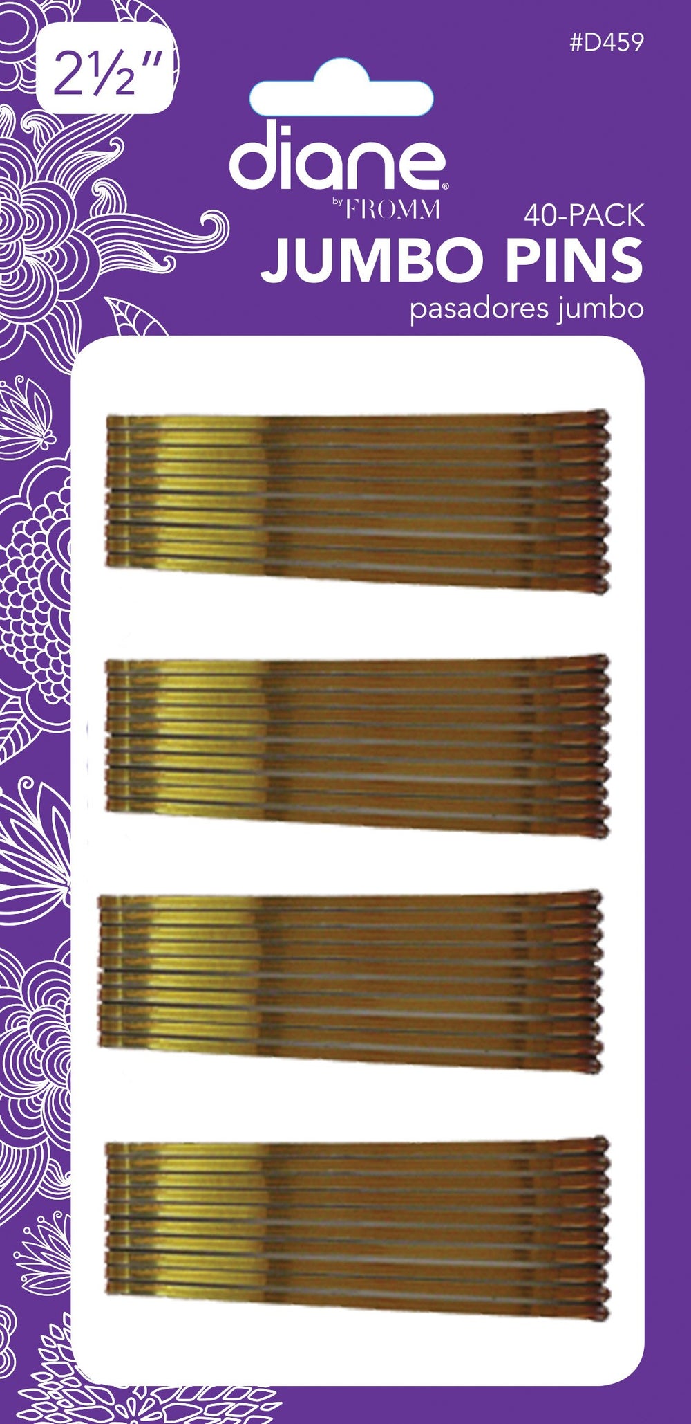 Diane horquillas extra grandes bronce de 2-5 pulgadas, fijación segura para peinados y estilo duradero.