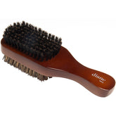 Diane Premium boar 2-sided club brush with medium side detangles gently and adds shine.