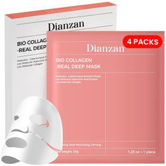 Dianzan Mascarilla Coreana Bio-Collagen, empaque visible para cuidado nocturno.