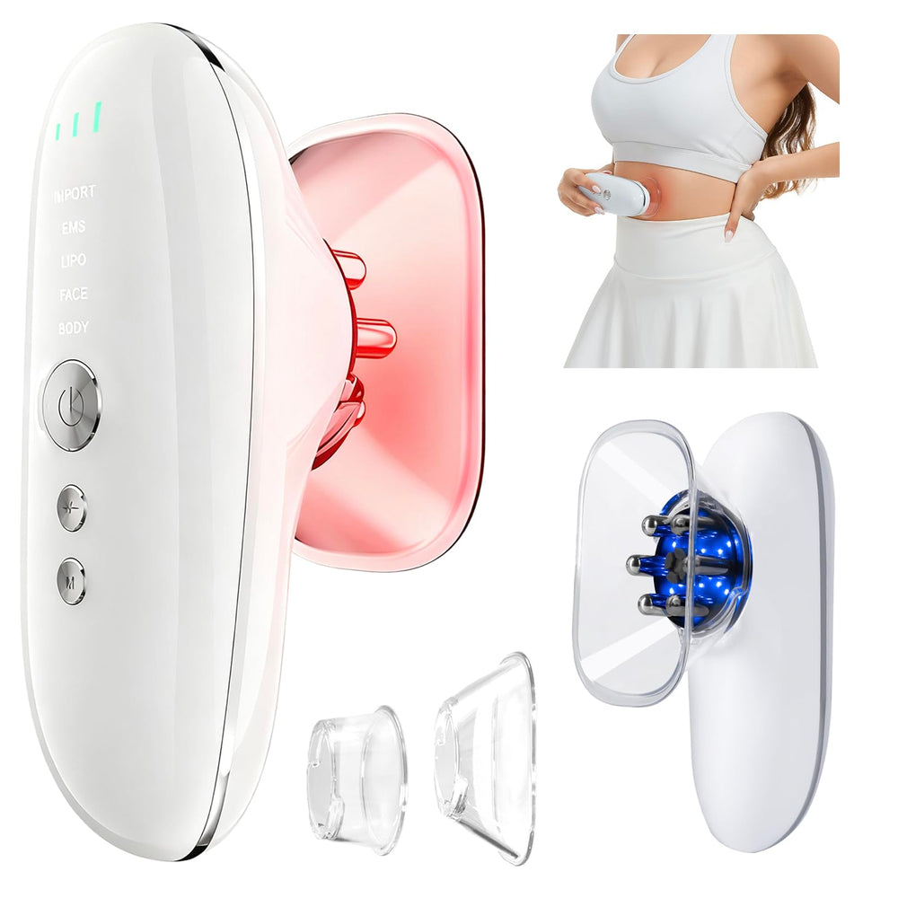 DiDEER 5-in-1 front view with dual suction cups for targeted contouring.