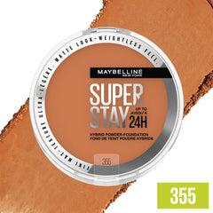 Dieciséis tonos disponibles de Maybelline Super Stay para igualar tonos de piel.