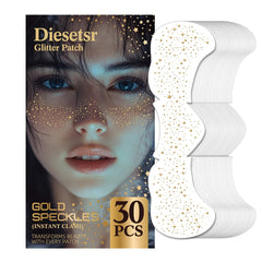 Diesetsr Glitter Freckles Face Tattoo in gold adds dazzle for a festive look