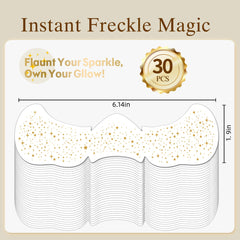 Diesetsr Gold glitter patches on the face provide waterproof sparkle for events