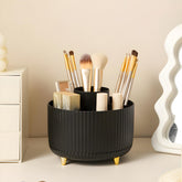 Diesisa makeup brush holder with 360-degree rotation for easy access.