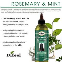 Difeel aceite con biotina para cabello, nutrir la fibra capilar.