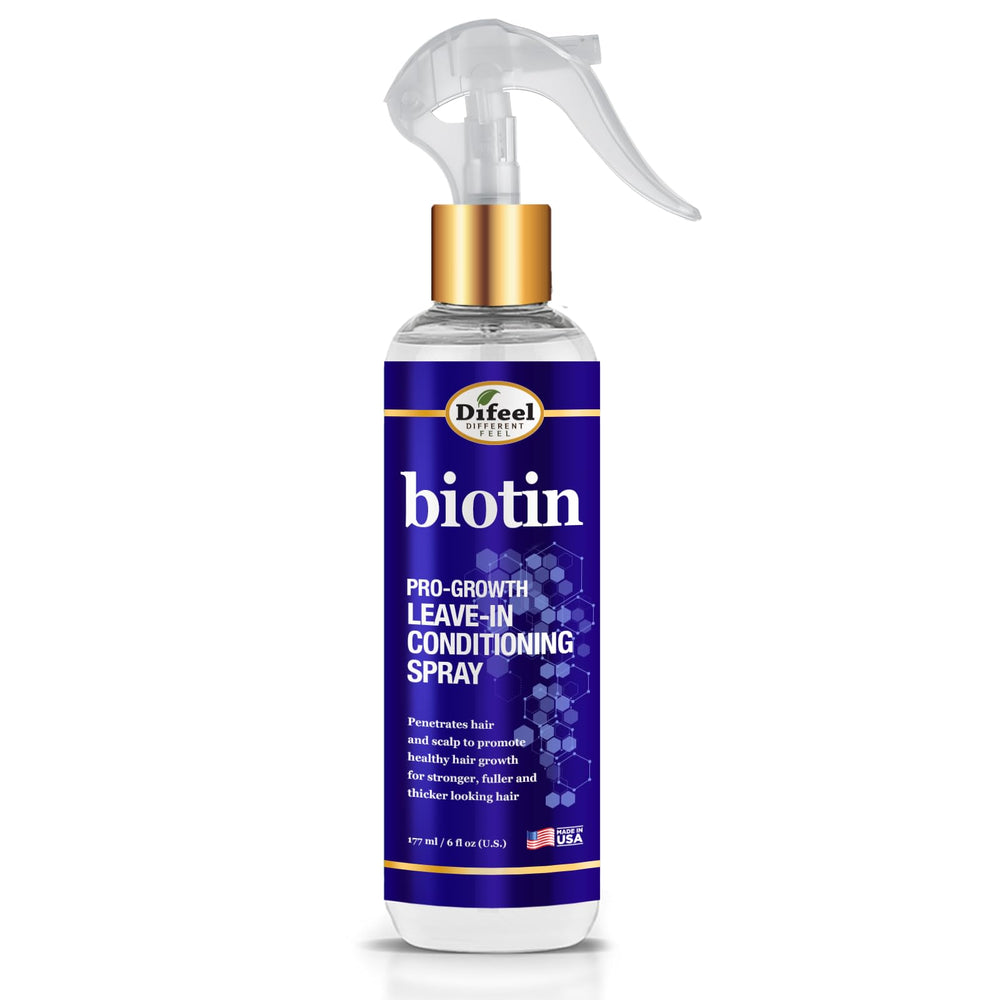 Difeel Biotina Pro-Crecimiento: botella de 8 oz para uso diario.