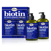 Difeel Biotina Pro-Crecimiento Shampoo frente a la botella, favorece el cuidado capilar diario.