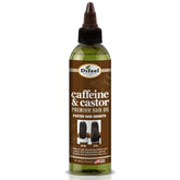 Difeel Caféína y Ricino, botella para cabello con hidratación profunda.
