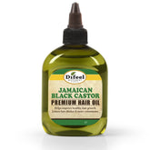 Difeel Jamaican Black Castor Oil bottle showing nourishing formula for healthier hair