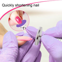 Difenni 240‑grit disc for fine heel polishing.