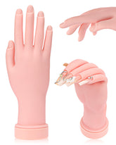 Difenni practice hand for acrylic nails with realistic proportions for practice.