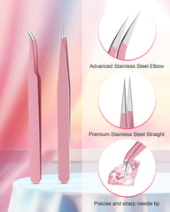 Difenni tweezers enable precise adjustments during nail art.