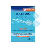 Parche visible Differin para tratar imperfecciones con cobertura discreta diurna.
