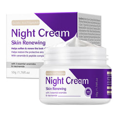DIKAYI crema de noche renovadora en envase de 52 ml para hidratación prolongada.