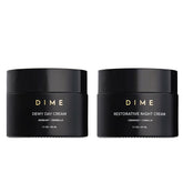 DIME Beauty Moisture Set Dewy Day Cream jar shows lightweight hydration for daily glow