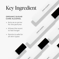 DIME Dans Les Bois base notes bottle; cedar and moss create a subtle earthy finish.