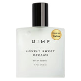 DIME Lovely Sweet Dreams bottle showcasing warm vanilla and floral notes for daily wear