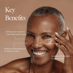 DIME Luminosity Eye Serum dispensing top shown for precise morning application.