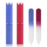 Diodiva mini glass nail file with case for on-the-go grooming.