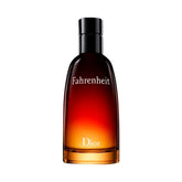 Dior Fahrenheit red bottle front view highlights the iconic masculine fragrance for daily wear