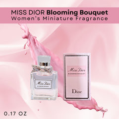 Dior Miss Dior Blooming Bouquet 0.17 oz splash ideal for travel and sampling.