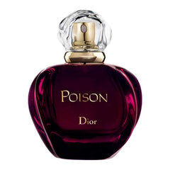 Dior Poison eau de toilette bottle close-up highlighting amber and honey notes for evening wear